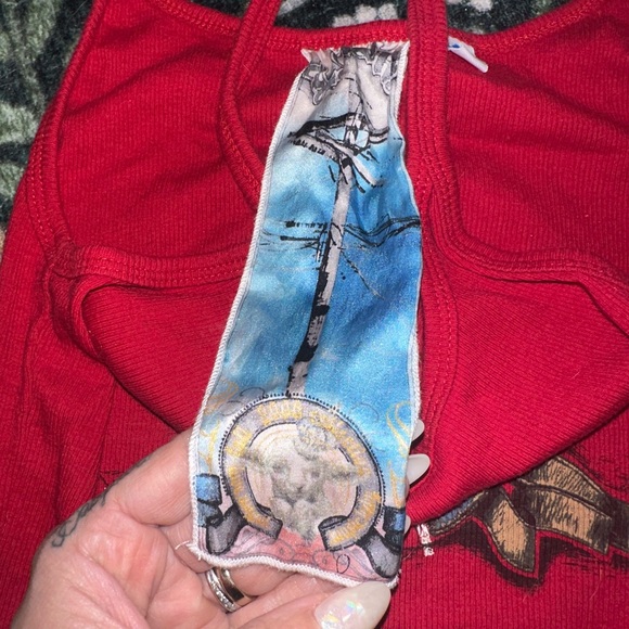 Red Tank Top LaMB Y2K - Picture 2 of 5